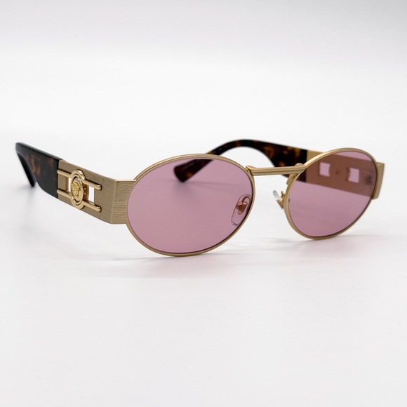 NEW VERSACE VE2264 1002/84 VERSACE DECO OVAL SUNGLASSES VE2264 100284 - Picture 6 of 12